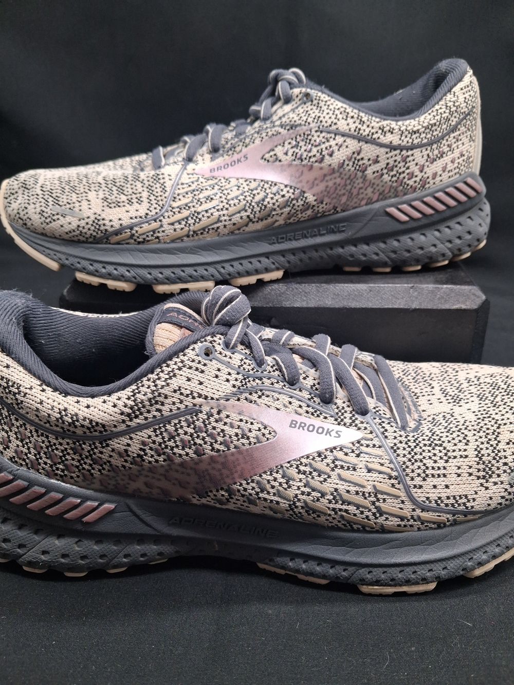Brooks Women’s Adrenaline Running Shoes - Beige and Gray